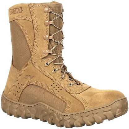 ROCKY WORK Unisex 8" S2V Steel Toe Tactical Military Boot Coyote Brown - RKC053