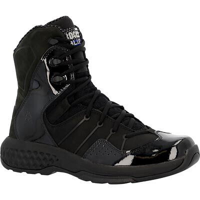 ROCKY Men's 8" Code Blue Insulated SR Side Zip Public Service Boot Black - RKD0084