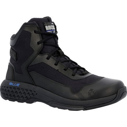 ROCKY Men's  6” Code Blue SR Soft Toe Public Service Boot Black - RKD0106