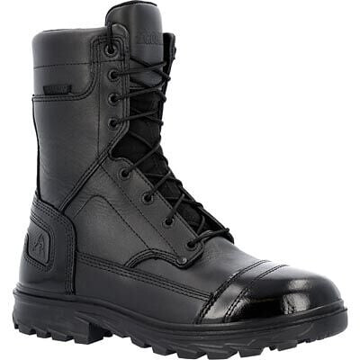 ROCKY WORK Men's 8" Jump Boot Pro Waterproof Public Service Boot Black - RKD0120