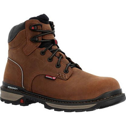 ROCKY Men's Rams Horn Waterproof EH SR Composite Toe Full-grain Leather Work Boot Crazy Horse - RKK0388