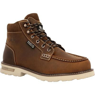 ROCKY Men's 6" Grindstone XTR Waterproof EH SR Full-grain Leather Soft Toe Work Boot Crazy Horse - RKK0495