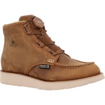 Rocky Men's MonoCrepe Wedge Boa Soft Toe Work Boot Brown - RKK0511