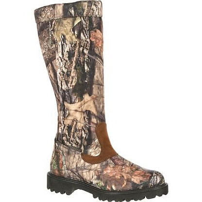 Rocky Men's 16" Low Country Waterproof Side-Zip Snake Boot Mossy Oak Break Up Country - RKS0242