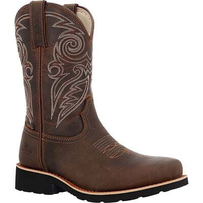 ROCKY WORK Women’s 11” MonoCrepe Waterproof Steel Toe Western Boot Brown - RKW0443