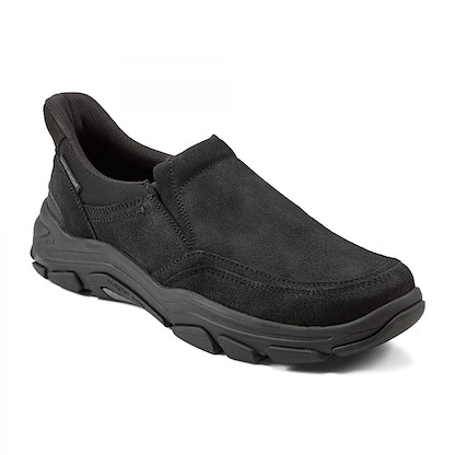Rockport Men's Reece Step Activated Black Casual Slip-on - M-Reece-BLK01