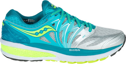 Saucony Women's Hurricane ISO 2 Running Shoe Blue/Silver Citron - S10293-1