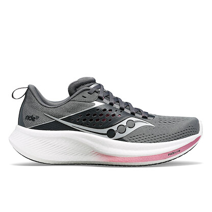 Saucony Women's Ride 17 Running Shoe Cinder/Orchid - S10924-107