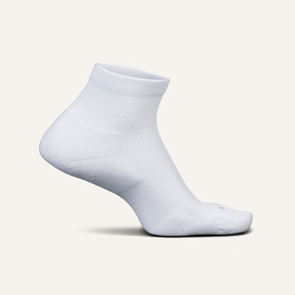 Feetures Unisex Therapeutic Max Cushion Quarter Socks White - F200300