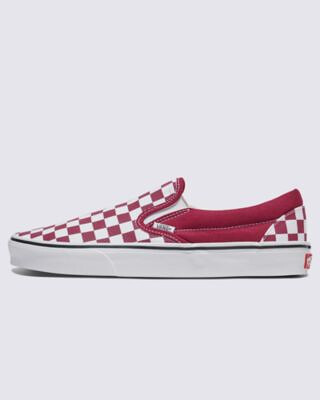 VANS Unisex Classic Slip-On Sneaker Color Theory Checkerboard Rhododendron - VN000D5PZCF