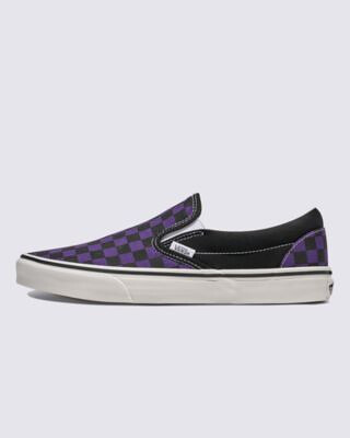 VANS Unisex Classic Slip-On Sneaker Color Theory Checkerboard Heritage Blue - VN000D6BE2W
