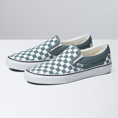 VANS Unisex Classic Slip-On Checkerboard Shoe Stormy Weather - VN0A7Q5DRV2