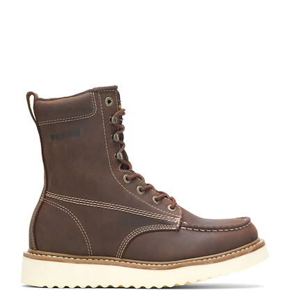 WOLVERINE Men's Loader 8" SteelToe Wedge Work Boot Brown - W10741