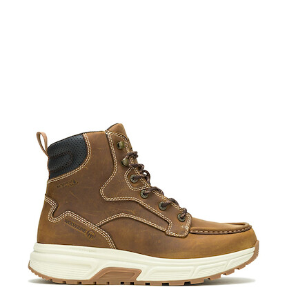 WOLVERINE Men's 6" Performance Wedge Soft Toe Waterproof  Work Boot Cashew - W240039