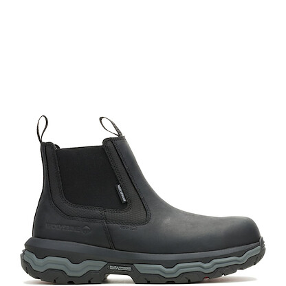 WOLVERINE Men's Alpha Infinity Waterproof EH SR Composite Toe Full-grain Leather Romeo Work Boot Black - W251097