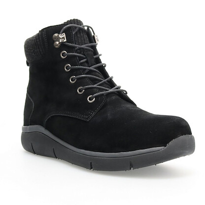 Propet Women's Scarlet Ankle Boot Black Suede - WCA016SBLK