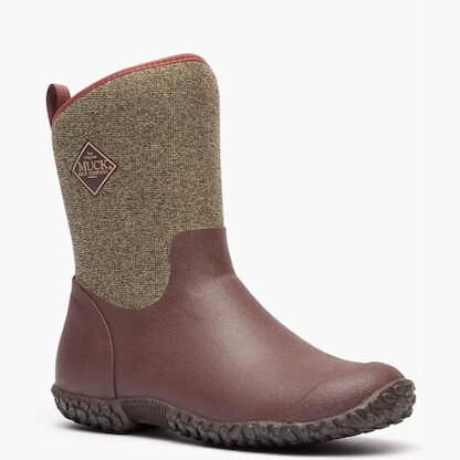 Muck Boot Company Women's Muckster II Mid Waterproof Boot Rum Raisin/Herringbone - WM29TW