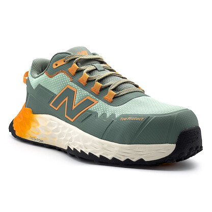 NEW BALANCE SAFETY Women's Fresh Foam Cremorne Composite Toe EH Work Shoe Aqua/Pumpkin - WUFCCEHAP