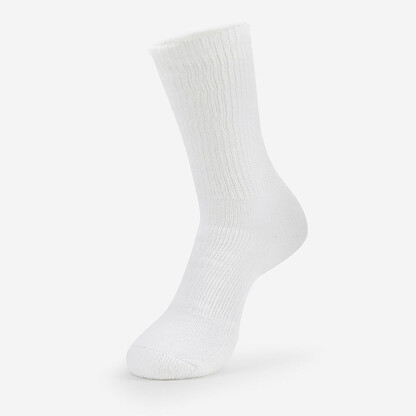 Thorlos Unisex Walking Moderate Cushion Crew Sock White - WX-004