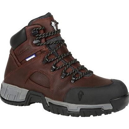 MICHELIN Men's 6" HydroEdge Steel Toe Waterproof Work Boot Brown - XHY662