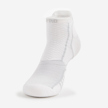 Thorlo Unisex Experia PROLITE Ultra-Light Cushion No-Show Tab Rocket Grip Socks White - XPTU01-100
