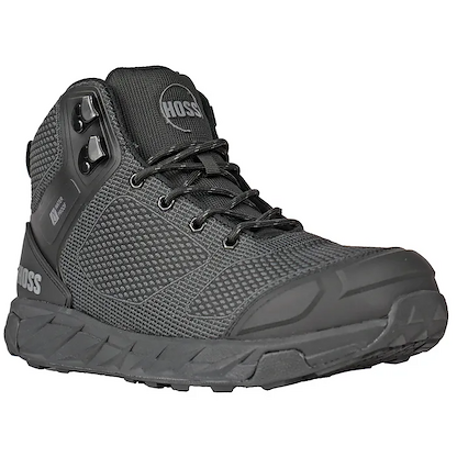 HOSS Men's Buster Hi Nano Composite Toe EH Waterproof Work Shoe Black - 50165