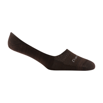 Darn Tough Women's Solid No Show Invisible Lightweight Lifestyle Sock Espresso - 6044-ESPRESSO