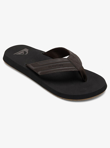 Quiksilver Men's Monkey Wrench Flip Flop Sandals Brown/Black/Brown - AQYL100048-XCKC