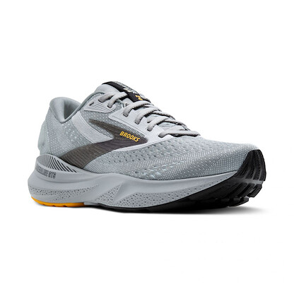 Brooks Men’s Adrenaline GTS 24 Running Shoe Alloy/White/Gold Fusion - 110437-084