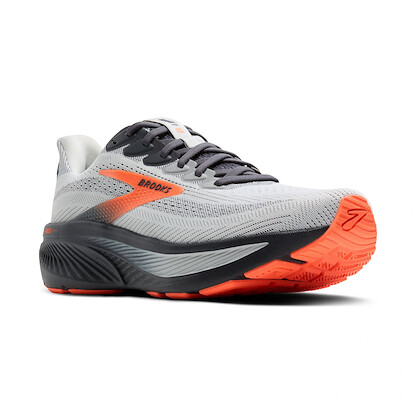 Brooks Men’s Ghost 17 Running Shoe Oyster Mushroom/Orange/Ebony - 110442-048