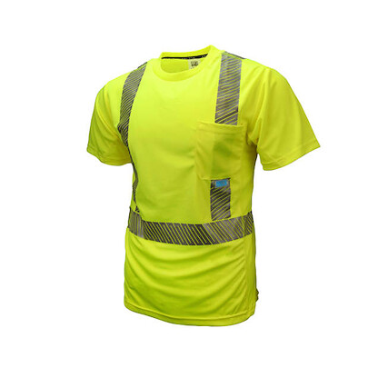 Radians Men's Short Sleeve Cooling T-Shirt Hi-Vis Green - ST31-2PGS