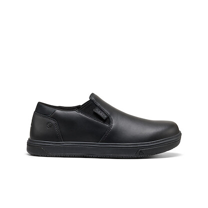 KEEN Utility Men's Kenton Slip On WTX SR HR Soft Toe Work Shoe Black/Black - 1031465