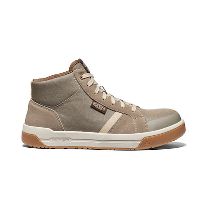 KEEN Utility Men's Kenton Mid Carbon-Fiber Toe Work Shoe Brindle/Gum - 1029121