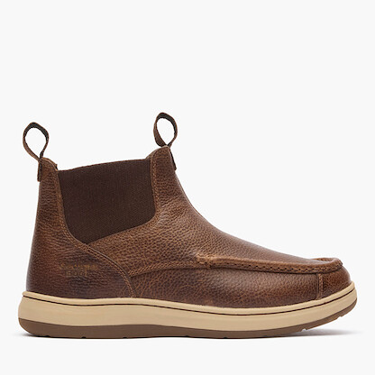 Georgia Boot Men's Eagle Superlyte Moc-Toe Chelsea Brown - GB00759
