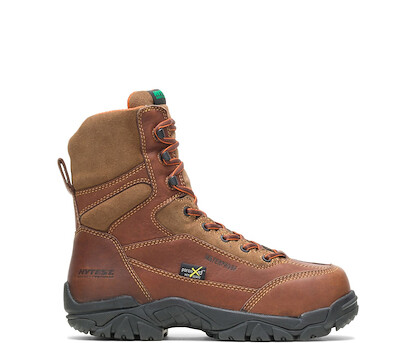 HYTEST Apex Waterproof Metatarsal Guard Composite Toe 8" Work Boot Brown - K14261