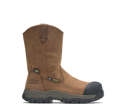 HYTEST Men's FootRests® High Energy Metatarsal Guard Composite Toe Wellington Brown - K15041