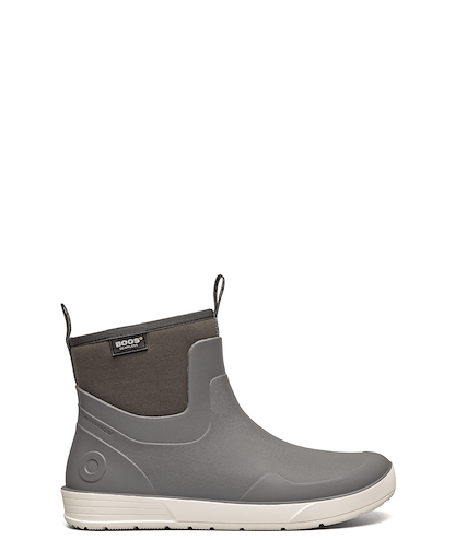 BOGS Men's Rockaway Seamless Chelsea Rain Boot Gray Multi - 73470-062