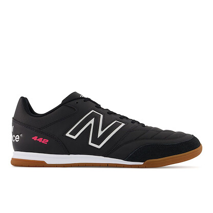 New Balance Unisex 442 v2 Team IN Indoor Soccer Shoe Black - MS42IBK2