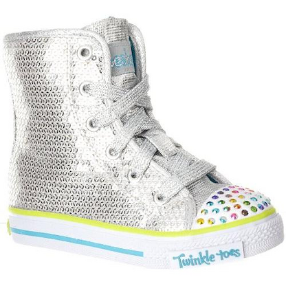 Skechers Toddler Girls' Bizzy - Bunch Boot Silver - 83311N/SIL