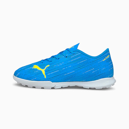 PUMA Unisex Kids' Ultra 4.2 Jr Turf Training Soccer Shoe Energy Blue/Yellow Alert - 10636701