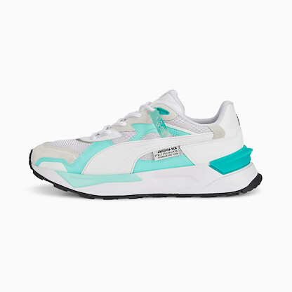 PUMA Men's MAPF1 Mirage Sport Asphalt Mercedes Sneakers Puma White/Mint - 30765001