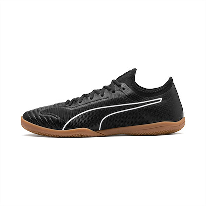 PUMA Men's 365 Sala 1 Indoor Soccer Shoe Black/White/Gum - 10575301