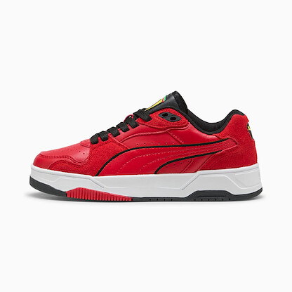 PUMA Unisex Big Kid's Rebound Break Low Scuderia Ferrari Sneaker Rosso Corsa/Black - 30906102