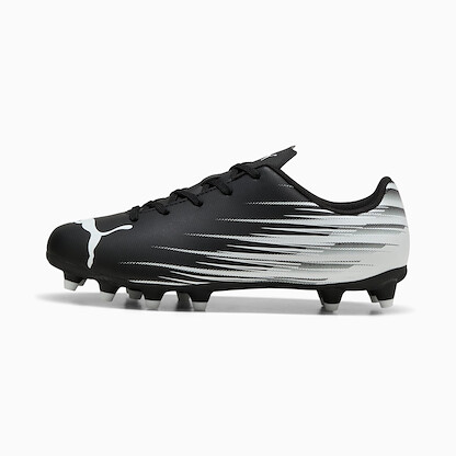 PUMA Unisex Big Kid's ATTACANTO II FG/AG Soccer Cleats Black/White - 10849601