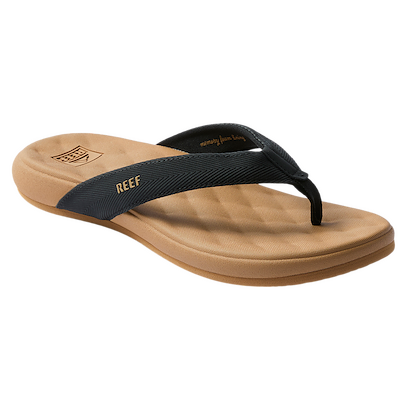 REEF Women's Cushion Melody Flip Flop Black/Tan - CJ8132