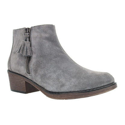 Propet Women's Rebel Double-Zip Ankle Boot Grey Suede - WFX225SGRY