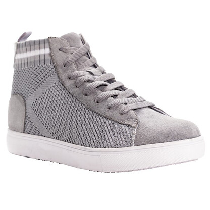 Propet Women's Nova High Top Slip Resistant Work Shoes Light Grey - WCS072SLGR