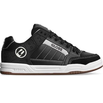 Globe Men's Tilt Skate Shoe Black/White/Stitch - GBTILT-20638