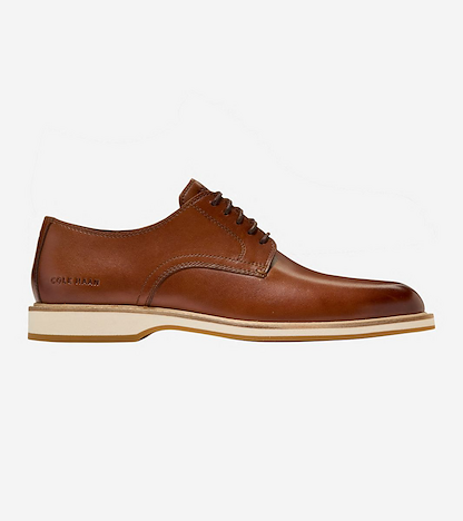 Cole Haan Men's Morse Grand Plain Toe Oxfords British Tan/Ivory - C41601
