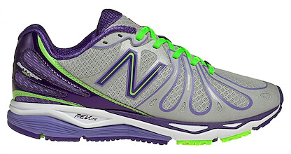 NEW BALANCE Women's 890 v3 Running Shoe Grey/Green/Purple - W890SP3